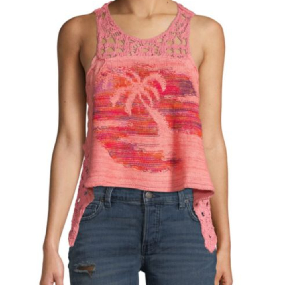 Free People Luau Crochet Top NWT